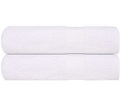 Vidaxl toallas de baño 2 uds blanco 100x150 cm 360 g/m² 100% algodón