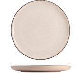 H&h 6 platos de fruta pearl en porcelana marfil 19 cm