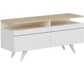 Mueble tv berlin 120 roble blanco