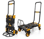 Carro de manipulación carretilla plegable 2 en 1 carga 137 kg ruedas giratorias vito