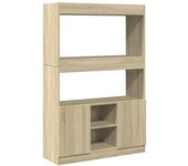 Aparador alto | aparador de comedor | armario de cocina madera de ingeniería roble sonoma 92x33x140 cm cfw64024