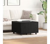 Mesa de café vidaxl roble negro 60x60x38 cm madera de ingeniería