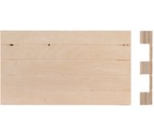 Tabla de cortar de madera de palet, 35x20 cm marrón h&h