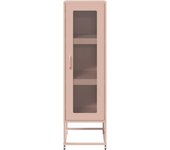 Aparador | aparador de comedor | armario de cocina de acero laminado en frío rosa 36x39x123 cm cfw19455