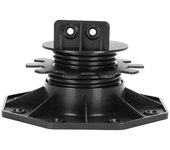 100x pedestal regulable pedestal para terraza losa regulable - 30/60 mm - para soporte de pie de viga de madera terraza - caja de 100 pedestales