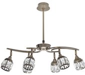 Lampara 6x5w 4000k modelo catania cuero 2400lm de