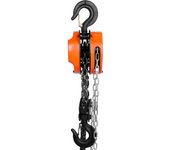 Succebuy polipasto cadena manual, capacidad 3 toneladas, 10 pies, acero al carbono galvanizado g80, freno de trinquete doble, cadena guía automática
