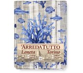 Funda de toalla para mueble gran scarf colcha funda de sofá pesci sea sea blue 1 cuadrado