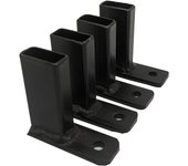 4 fijaciones de la cuadrícula de defensa rectangular: 12 x 25 mm