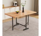 Mesa de comedor moderna y minimalista, 120cmx80cm, mesa de comedor extensible, almacenamiento plegable, soporte de aleación de alta resistencia