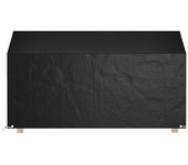 Fundas bancos jardín 2 uds | cubiertas muebles jardín 8 ojales polietileno 190x70x70/88 cm cfw99171