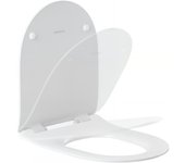 Asiento de inodoro extraplano sanibold easyclip de cierre lento con amortiguación, color blanco mate