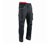 Facom runner pantalón stretch negro/gris/rojo talla 52 - fxww1001e-52