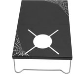 Mesa de camping plegable, portátil, ligera, con tratamiento anodizado negro, mini mesa de picnic pa