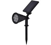 Foco led solar para jardín 1.5w 6v dc - blanco frío 6000k - 8000k - silumen