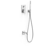 Tres 21128007 project-tres kit de grifo monomando empotrado de 2 vías rapid-box para bañera y ducha color cromo