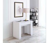 Consola extensible blanca 90x51,6x76,6 cm