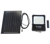 Foco led con mando a distancia y panel solar 6w 6400k