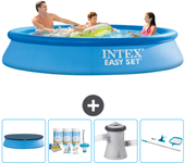 Paquete de piscina - intex - alrededor - 305x305x61 cm + accesorios cb7