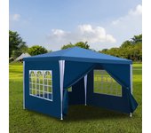Gazebo carpa de jardín gazebo: fácil de instalar, ideal para eventos corporativos y fiestas al aire libre 3x3m azul