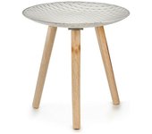 Mesa auxiliar rombos madera (40 x 39 x 40 cm)