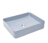 Swiss aqua technologies infinitio lavabo sobre encimera 50 x 40 x 11 cm, sin rebosadero, azul oscuro mate (satinf5040dblm)