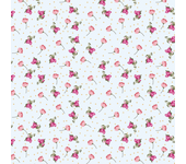Papel pintado floral rosas en rosados