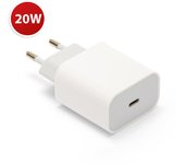 Cargador 220v, usb-c 20w (para iphones nuevos), blanco