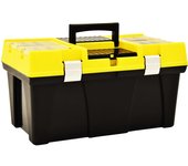 Caja de herramientas de plástico 595x337x316 mm amarillo