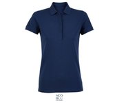 Polo piqué mujer con tapeta oculta neoblu owen women