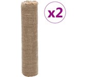 Rollos de yute 2 unidades 0,5x50 m 100% yute 200 gsm