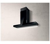 Campana elica haiku bl/a/120, vidrio negro, 120 cm