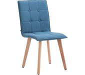 Silla miller tela natura azul