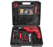 Taladro percutor itools 500w + 41 accesorios para taladrar y desenroscar + maletín