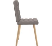 Pack 4 uds sillas de comedor | silla de cocina tela taupe cfw75813