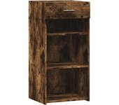 Aparador | aparador de comedor | armario de cocina madera de ingeniería roble ahumado 45x42,5x93 cm cfw75840