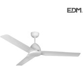 Ventilador de techo modelo java color blanco potencia 60w aspas ø130cm con mando a distancia edm