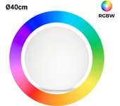 Lámpara de mesa o suelo esfera exterior - rgbw - 2w- ø40cm - recargable