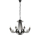 Lindby scaleria lámpara de araña, 8 luces, marrón, lámpara colgante, lámpara colgante, lámpara de araña, lámpara, lámpara de techo, lámpara de techo