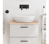 Encimera de baño 60x30x2 cm madera maciza sin tratar