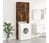 Mueble lavadora roble ahumado 64x25,5x190 cm