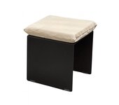 Silla asiento 40 x 40 x 40 cm h negro tecnokit