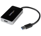 Startech.com adaptador de vídeo externo usb 3.0 a hdmi con hub usb 1 puerto - tarjeta gráfica cable - 1080p