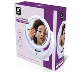 Espejo maquillaje con luz led y ventilador thulos