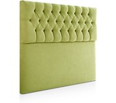 Cabecero copenhague tela cabecero de cama tapizado con capitoné para camas de 90 y 105 (115 x 120 cm) tela pistacho sueños zzz