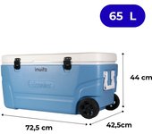 Nevera portátil con ruedas inuitz atlantic roller 65 litros