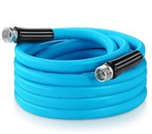 Manguera de jardín 5/8 pulg. x 25 pies, resistente, ligera, apta para agua potable