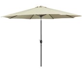 Marbueno sombrilla acero 8 varillas d270 cm polyester beige jardin, piscina y terraza 1048