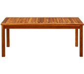 Mesa de centro de jardín madera maciza de acacia 110x60x45 cm