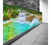 Pantalla de privacidad para balcón - 90x315 cm - cascadas
